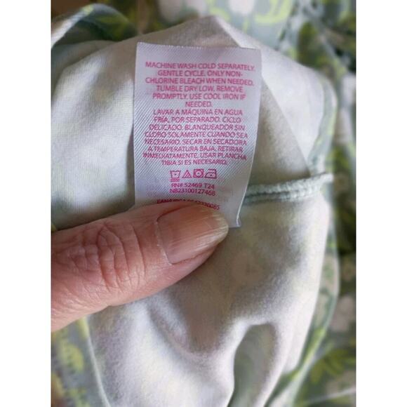 No Boundaries Baby Doll Dress Green Floral Adjustable Straps High Low... - Picture 10 of 10